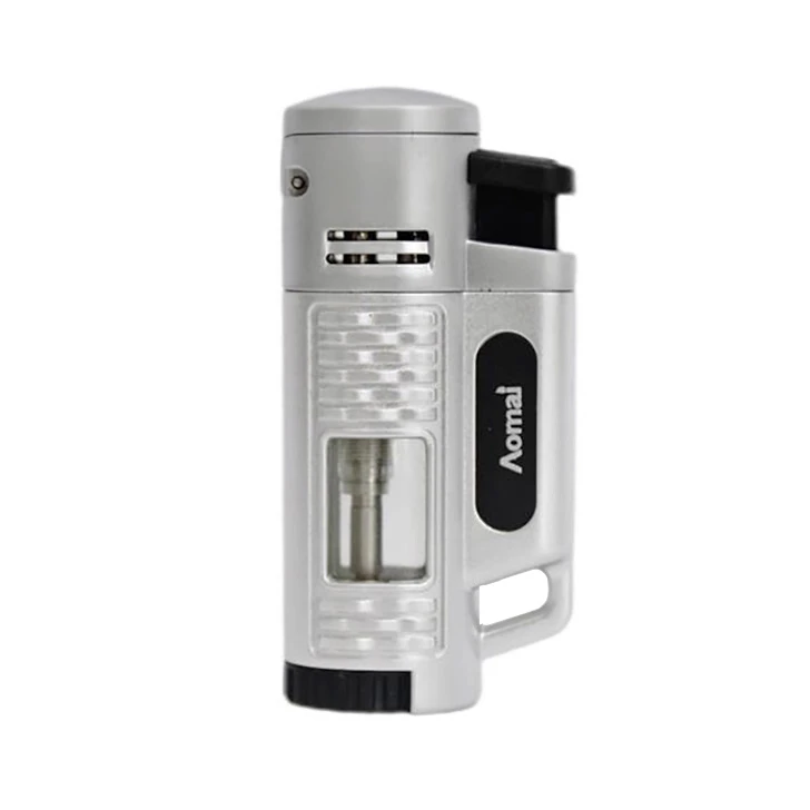 فندک گازی آومای مدل چهار شعله طرح درب دار