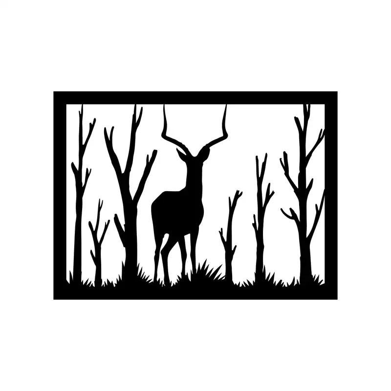 استیکر مدل چوبی ناویا طرح سکوت طبیعت2