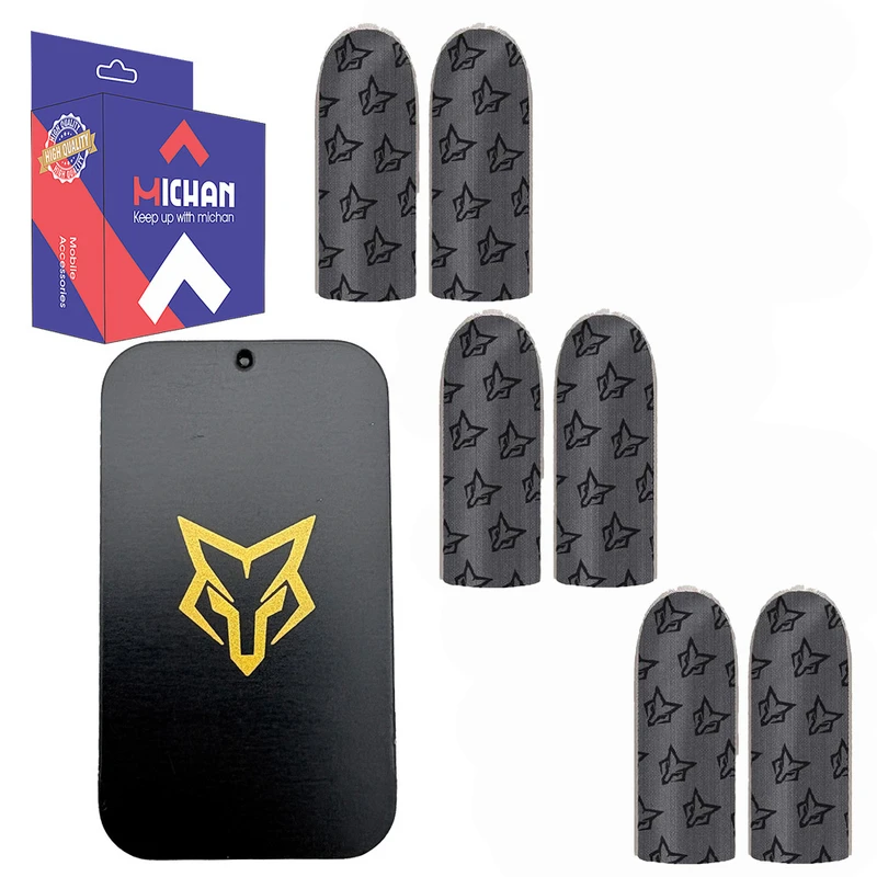 آستین کنترل کننده انگشت میچان مدل Snow Wolf به همراه جعبه فلزی بسته 6 عددی