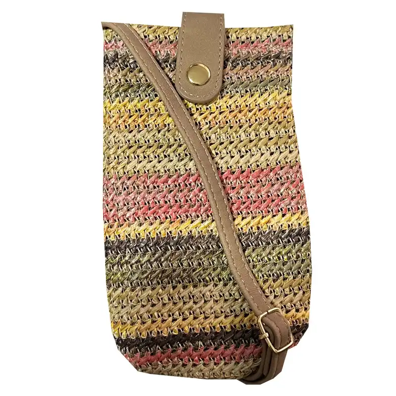 کیف گردنی زنانه مدل حصیری