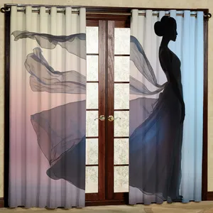  پرده مدل دختر  مخمل پانچی کد 1321 سایز 140x280 سانتی متر