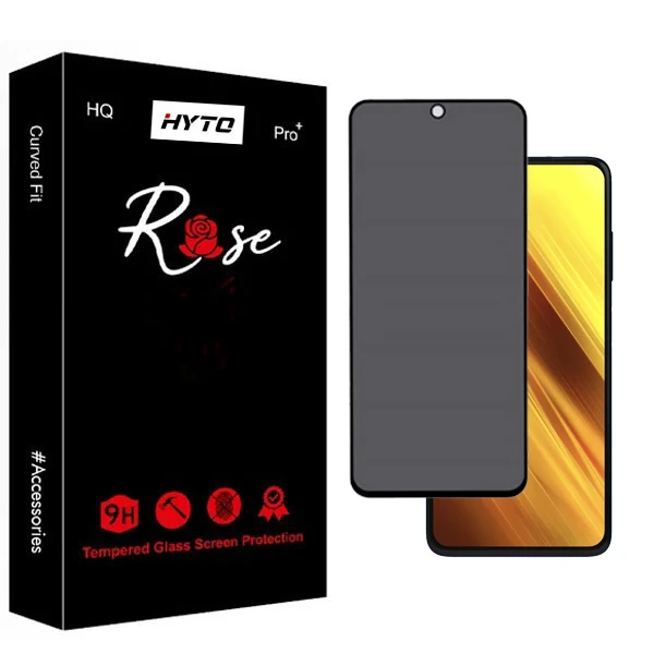 محافظ صفحه نمایش حریم شخصی هیتو مدل Rose Privacy Pro مناسب برای گوشی موبایل شیائومی poco X3 / X4 Pro / X5 Pro / X6 / Note 9 Pro / Rm Note 9s / Note 10 Pro / Note 11 Pro / A71 / A73