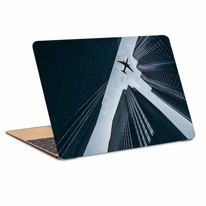 استیکر لپ تاپ طرح airplane buildings skyscrapers sky کد N-8مناسب برای لپ تاپ 15.6 اینچ