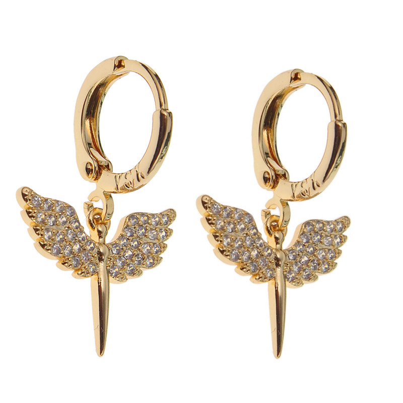 گوشواره زنانه وای اس ایکس مدل فرشته بال دار اسپرت کد 5796300