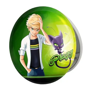 آینه جیبی خندالو طرح پسر گربه ای مدل تاشو کد 25049 