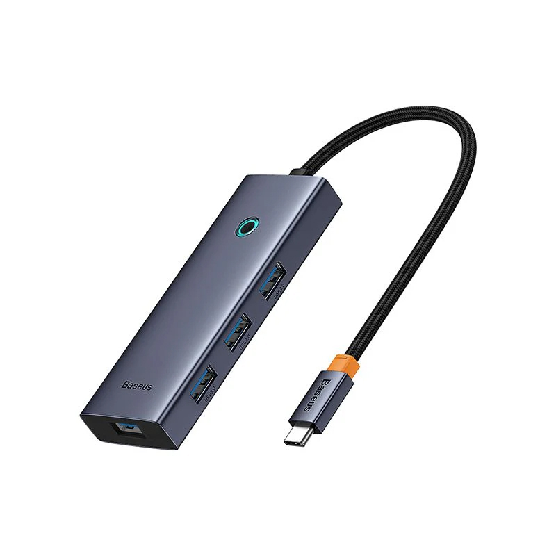 هاب 5 پورت USB-C بیسوس مدل UltraJoy Series HDMI-4K 30Hz Clarity BS-OH110