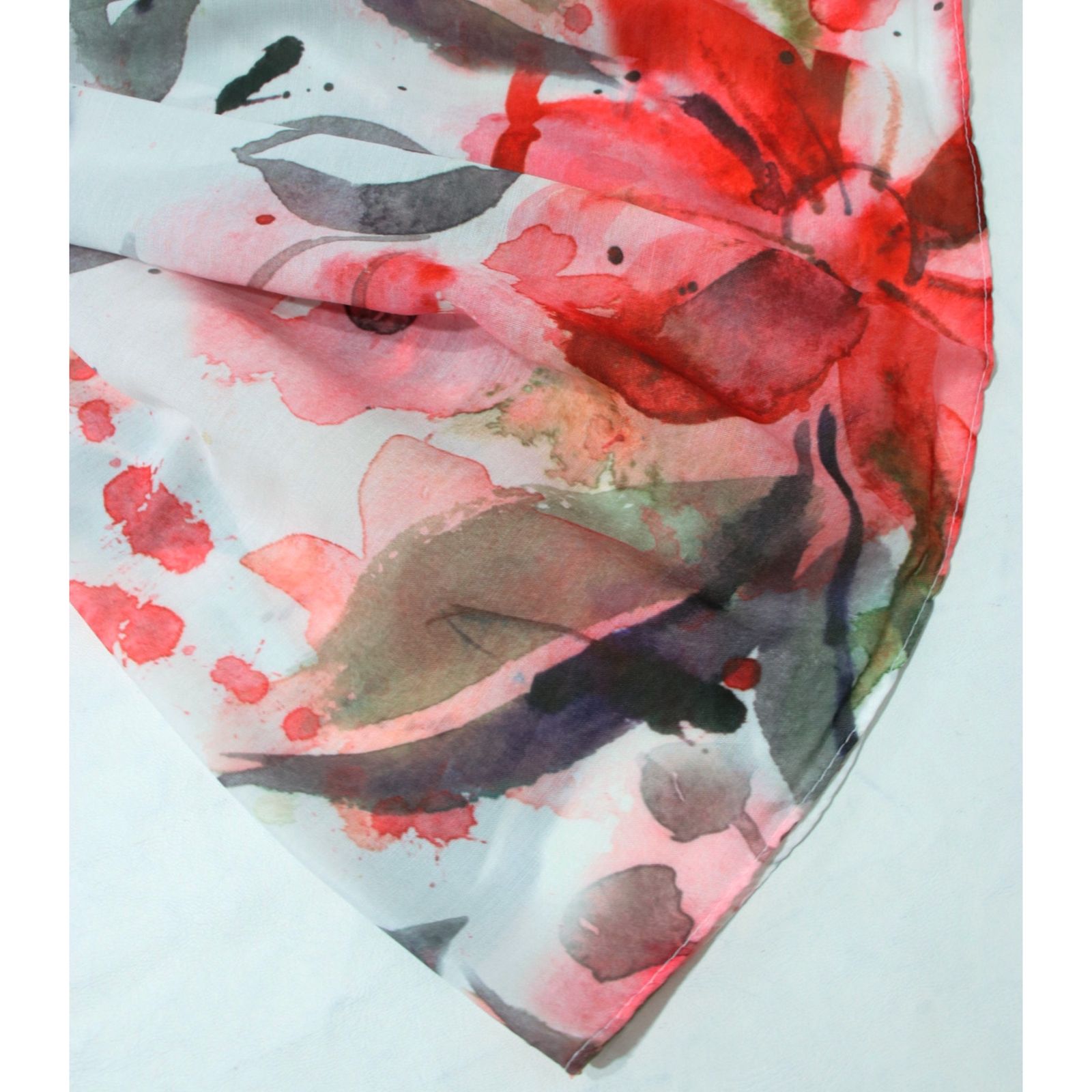 شال زنانه مدل نخی مزونی طرح بهار کد 2355 - - 16