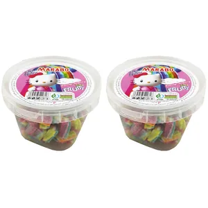 پاستیل شکری ترش میوه ای پیچی مارابو - 180 گرم بسته 2 عددی