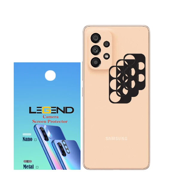 محافظ لنز دوربین مدل LEGEND مناسب برای گوشی موبایل سامسونگ Galaxy A53 5G بسته 3 عددی