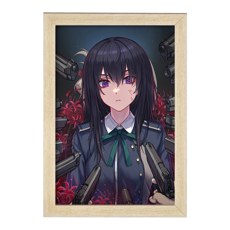 تابلو خندالو مدل تاکینا انیمه لیکوریس ریکویل Lycoris Recoil  کد 22969