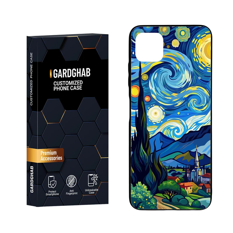 کاور گارد قاب مدل دور ژله ای هنری مناسب برای گوشی موبایل سامسونگ Galaxy A22 5G