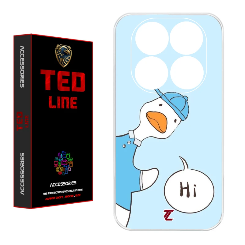کاور تد لاین طرح اردک کد 1104 مناسب برای گوشی موبایل شیائومی Redmi Note 14 Pro Plus 5G