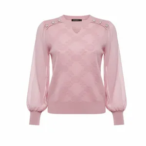 پلیور یقه گرد زنانه مدل fg.70