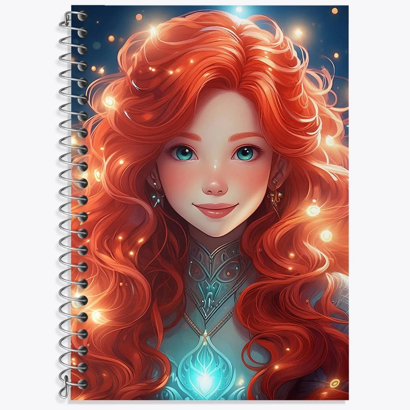 دفتر زبان 50 برگ خندالو مدل دو خط طرح دخترانه کد N1235