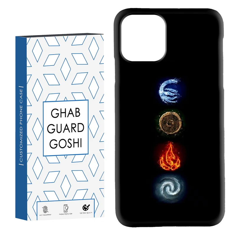 کاور قاب گارد گوشی طرح 4 عنصر کد Dimo-449 مناسب برای گوشی موبایل اپل IPHONE 11 PRO MAX