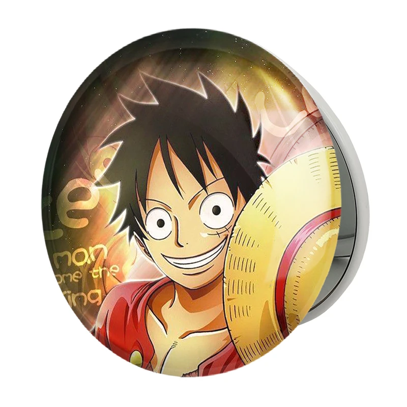 آینه جیبی خندالو طرح لوفی انیمه وان پیس One Pieceمدل تاشو کد 10531 