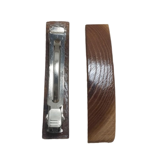 گیره مو زنانه مدل چوبی بسته 2 عددی