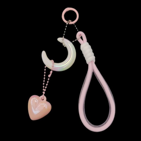 آویز کیف زنانه مدل ماه و قلب