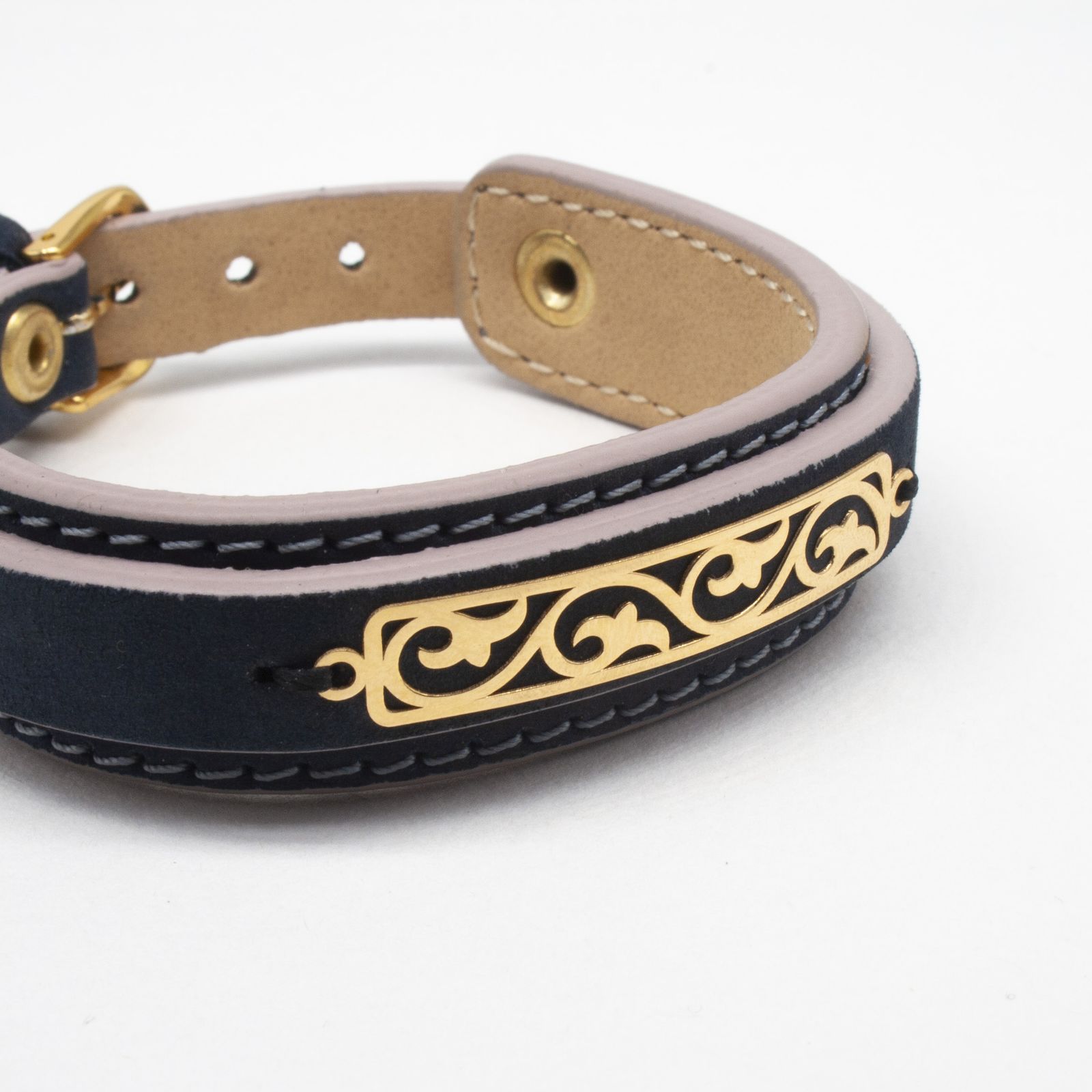 دستبند طلا 18 عیار زنانه سهی مدل اسلیمی SB46 -  - 3