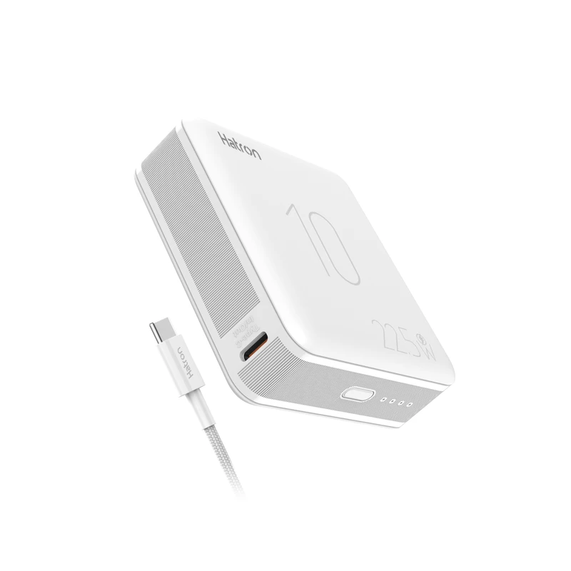 پاوربانک 22.5 وات هترون مدل HPB1065ME ظرفیت 10هزار میلی‌آمپرساعت