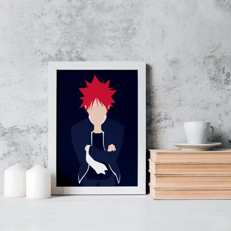 تابلو خندالو مدل سوما انیمه جنگ غذاها کد 16976