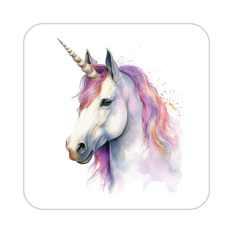 زیر لیوانی کاکتی طرح اسب تک شاخ و یونیکورن مدل mp33174