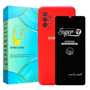 Ghab Guard SILICONSUPERD Cover With Screen Protector For Samsung Galaxy A32 4G
