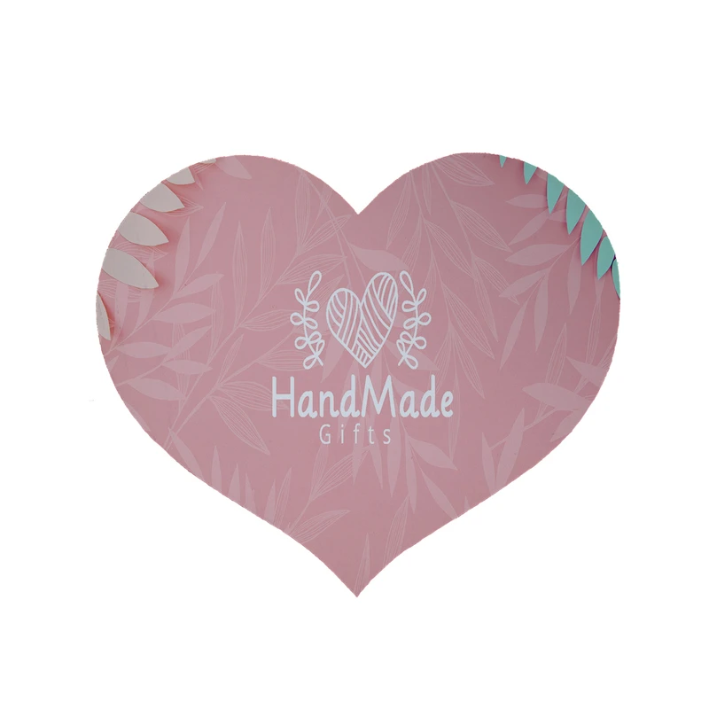 پادری مدل قلب طرح برگ کد 8159 سایز 90 × 90 سانتی متر