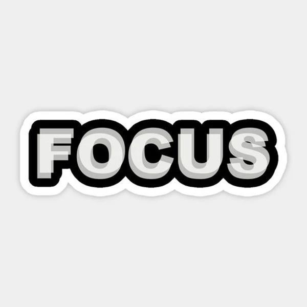  استیکر موبایل و لپ تاپ طرح FOCUS کد 021 