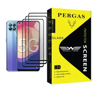 Waily Nice Pergas Glass MIX003 Screen Protector For Oppo Reno4 SE Pack Of 3