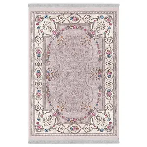 فرش پارچه‌ای دفه مدل فرشینه طرح مدرن کد 341