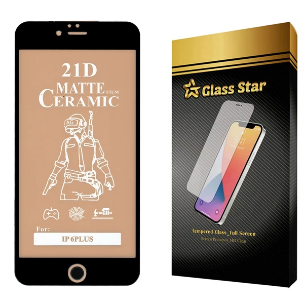 محافظ صفحه نمایش سرامیکی مات گلس استار مدل CAGA مناسب برای گوشی موبایل اپل iPhone 6 Plus