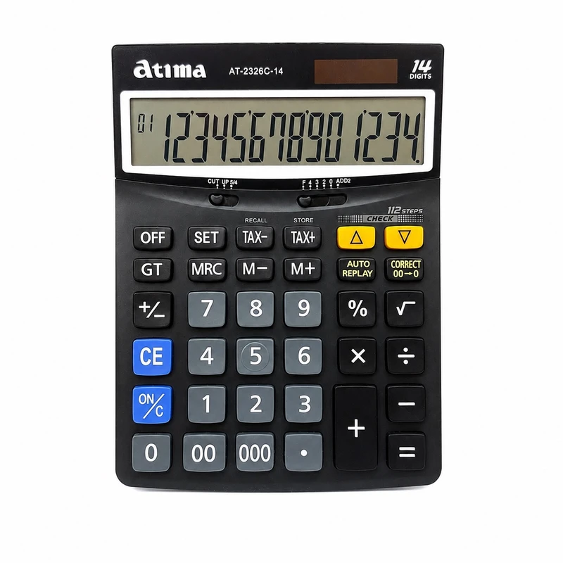 ماشین حساب رومیزی آتیما مدل at-2326C-14