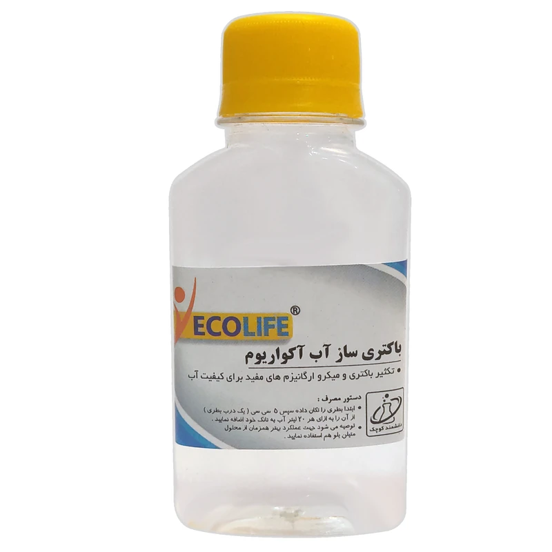 محلول باکتری ساز آکواریوم دانشمند کوچک مدل اکولایف حجم 120 میلی لیتر