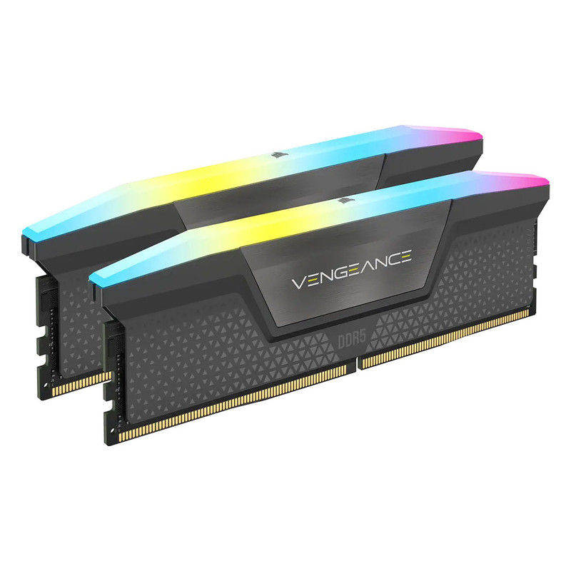 رم دسکتاپ DDR5 دو کاناله 5600 مگاهرتز CL36 کورسیر مدل VENGEANCE RGB ظرفیت 64 گیگابایت
