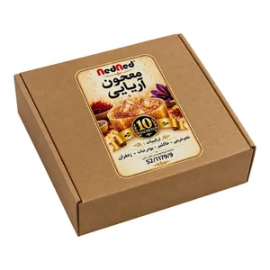 پودر شربت تخم شربتی و خاکشیر و زعفران و پودر نبات ندند - 220 گرم بسته 10 عددی