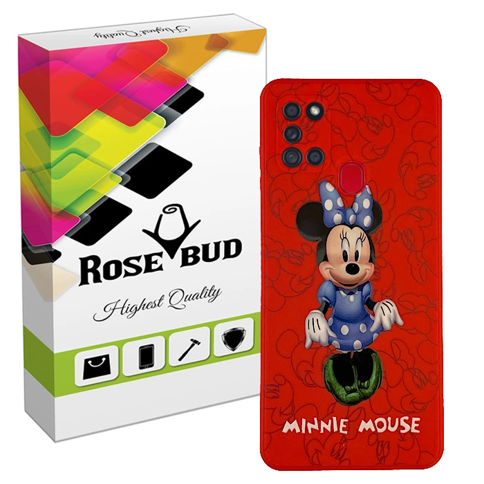 کاور رز باد طرح مینی موس مدل MRM7-271 مناسب برای گوشی موبایل سامسونگ Galaxy A21s