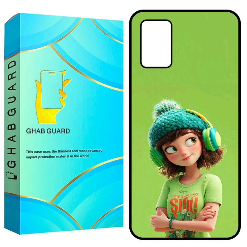 کاور قاب گارد طرح دختر مدل GCHPA03S مناسب برای گوشی موبایل سامسونگ Galaxy A02s / M02s / A03s 