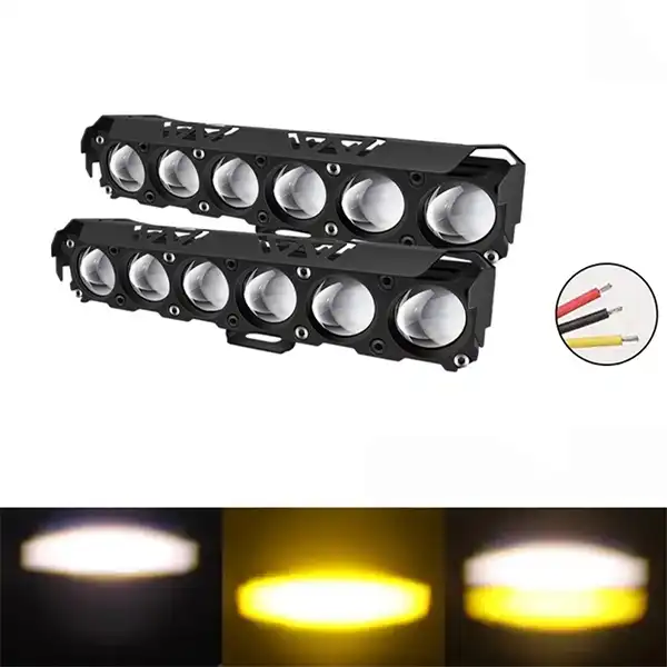 پروژکتور آفرودی موتور سیکلت و خودرو مدل 6-LNZ بسته 2 عددی