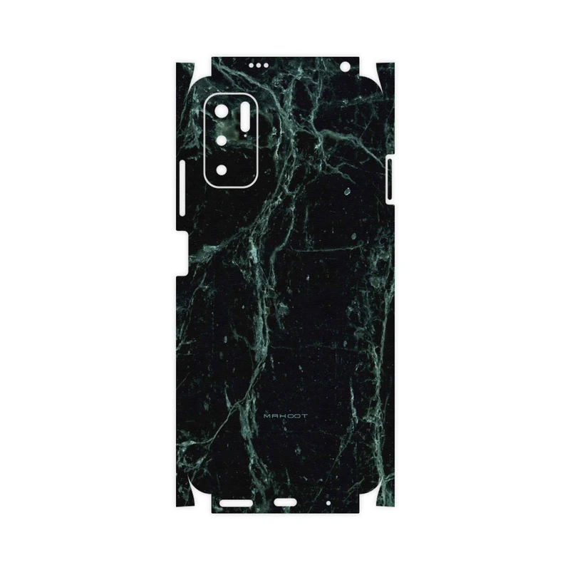 برچسب پوششی ماهوت مدل Graphite-Green-Marble-FullSkin مناسب برای گوشی موبایل شیائومی Redmi Note 10 5G