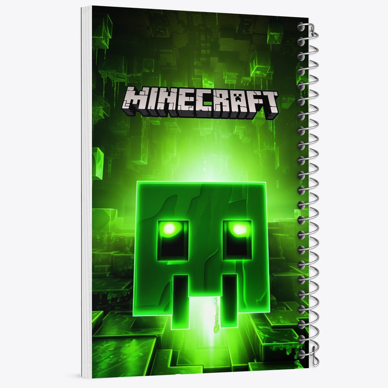 دفتر مشق 100 برگ خندالو طرح ماینکرافت (Minecraft) کد F2420