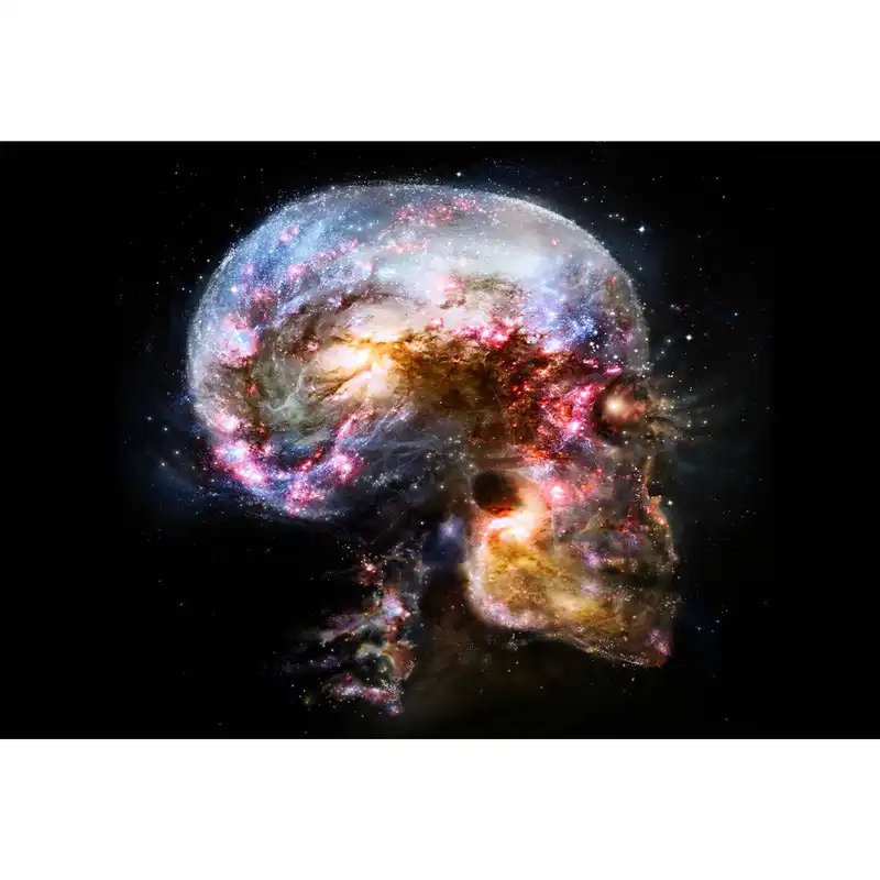 تابلو شاسی طرح کهکشان و جمجمه انسان مدل T1213