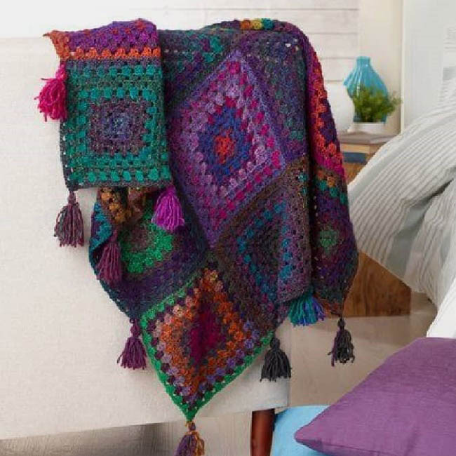 شال مبل و تخت مدل x70 سایز 120×120 سانتیمتر