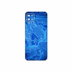 MAHOOT Blue-Printed-Circuit-Board Cover Sticker for Samsung Galaxy A12 Nacho