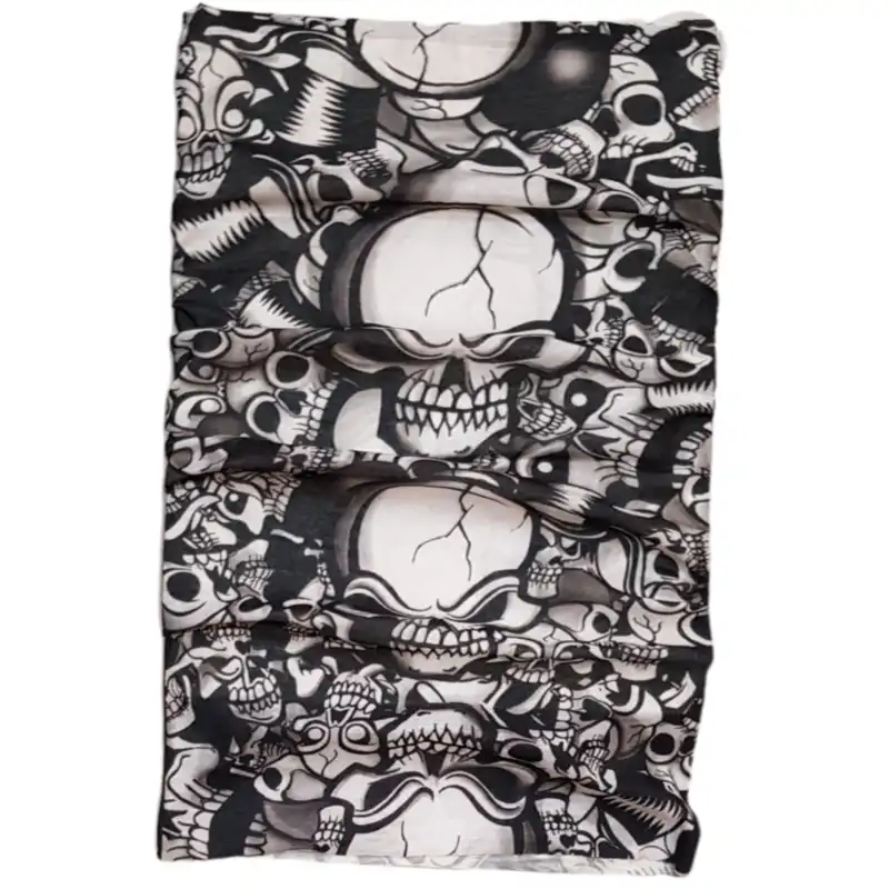 دستمال سر و گردن مدل اسکلت Rokh6