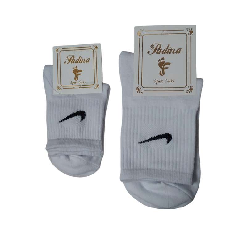 جوراب دخترانه پادینا مدل مادر و دختر بسته دو عددی