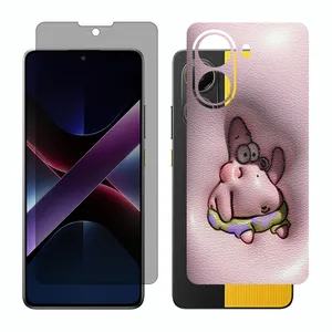 Glass Together model privacy screen protector suitable for Xiaomi Poco X7 Pro mobile phone with back cover sticker