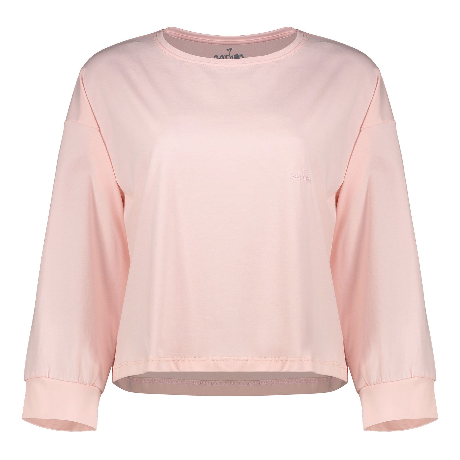 تی شرت آستین بلند زنانه ناربن مدل ترمه کد 3504 رنگ صورتی