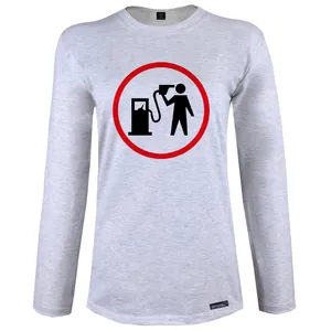 تی شرت آستین بلند زنانه 27 مدل Gasoline Decal Car کد MH607