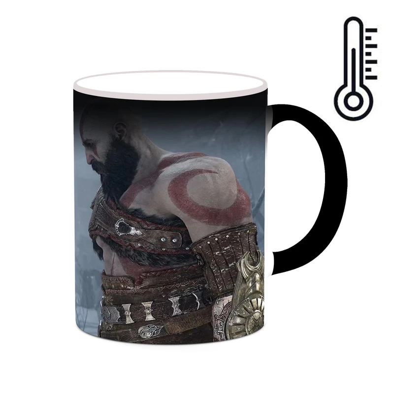 ماگ حرارتی کاکتی طرح گاد آف وار God Of War مدل mgh40595